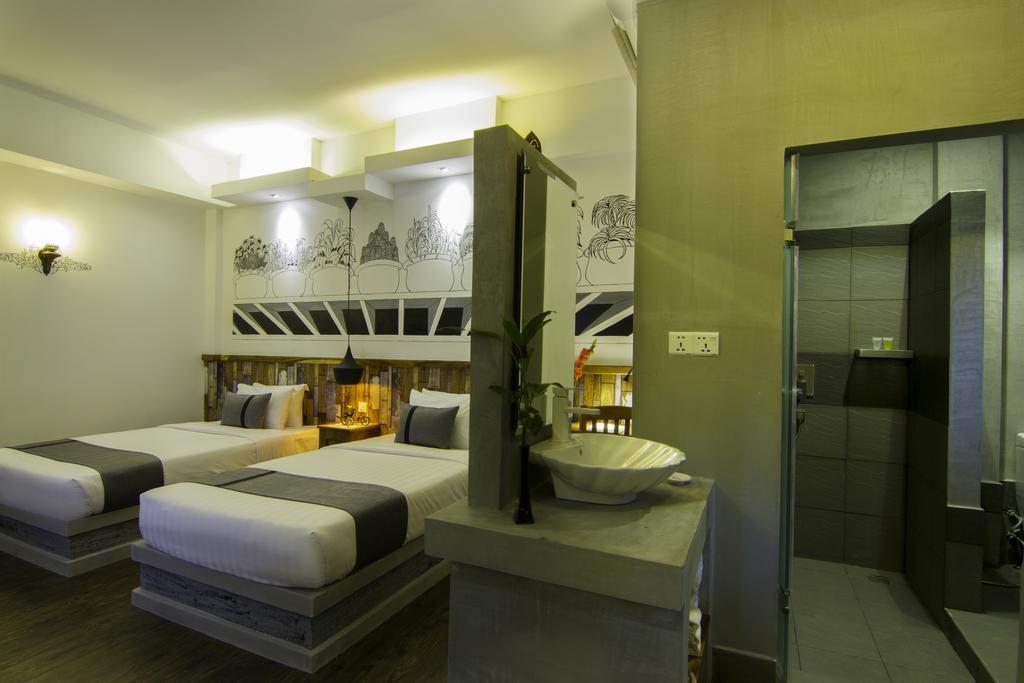 Double Leaf Boutique Hotel Phnom Penh Bilik gambar